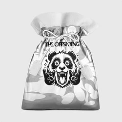 Мешок для подарков The Offspring рок панда на светлом фоне, цвет: 3D-принт