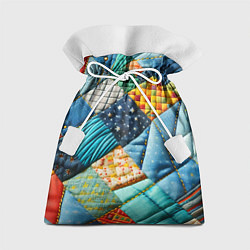 Мешок для подарков Лоскутное одеяло - пэчворк, цвет: 3D-принт