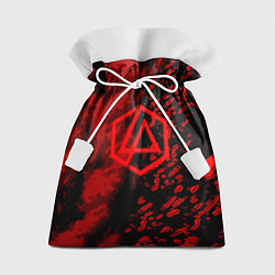 Мешок для подарков Linkin park red logo, цвет: 3D-принт