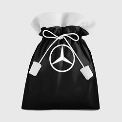 Мешок для подарков Mercedes benz logo white, цвет: 3D-принт