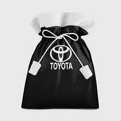 Мешок для подарков Toyota white logo, цвет: 3D-принт