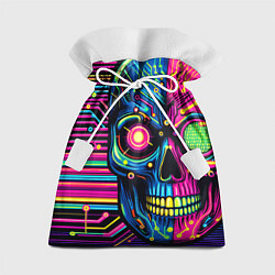 Подарочный мешок Pop art skull - ai art