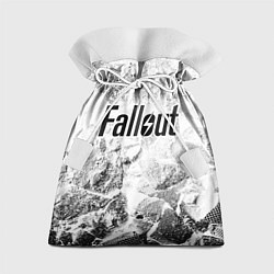 Мешок для подарков Fallout white graphite, цвет: 3D-принт