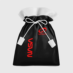 Мешок для подарков Nasa space red logo, цвет: 3D-принт