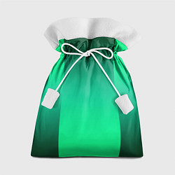 Мешок для подарков Яркий зеленый градиентный комбинированный фон, цвет: 3D-принт