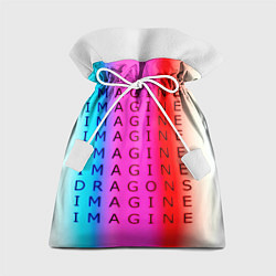 Мешок для подарков Imagine Dragons neon rock, цвет: 3D-принт