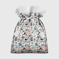 Мешок для подарков Дудл хипстер, цвет: 3D-принт