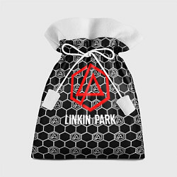 Мешок для подарков Linkin park logo pattern, цвет: 3D-принт