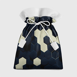 Мешок для подарков Соты абстракция, цвет: 3D-принт