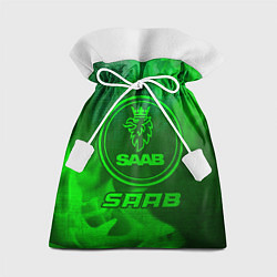 Мешок для подарков Saab - green gradient, цвет: 3D-принт