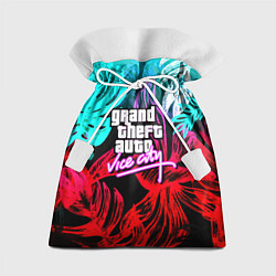 Мешок для подарков GTA vice city tropic, цвет: 3D-принт