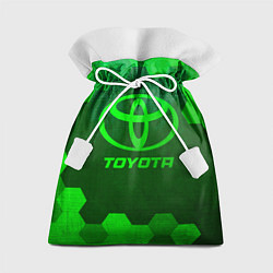 Мешок для подарков Toyota - green gradient, цвет: 3D-принт