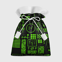 Мешок для подарков Twenty one pilots neon, цвет: 3D-принт