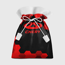 Мешок для подарков Chery - red gradient, цвет: 3D-принт