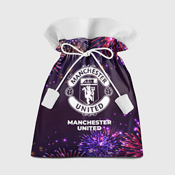 Мешок для подарков Праздничный Manchester United, цвет: 3D-принт