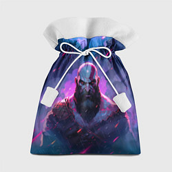 Мешок для подарков Kratos - neon rain, цвет: 3D-принт