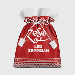 Мешок для подарков Новогодний Led Zeppelin, цвет: 3D-принт