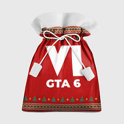 Мешок для подарков GTA 6 new year, цвет: 3D-принт