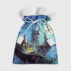 Мешок для подарков Коттедж ведьмы - нейроарт фантазия, цвет: 3D-принт