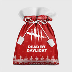 Мешок для подарков Новогодний Dead by Daylight с оленями, цвет: 3D-принт