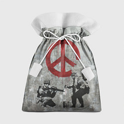 Мешок для подарков Banksy - peace, цвет: 3D-принт