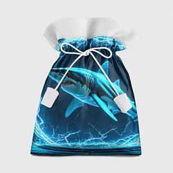 Подарочный мешок Акула в электрическом кольце