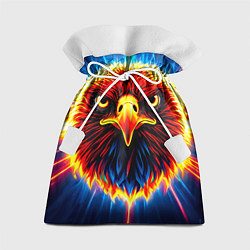 Мешок для подарков Орел в лучах Атланта Хокс, цвет: 3D-принт