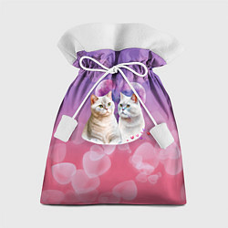 Мешок для подарков Кошачья влюбленность, цвет: 3D-принт