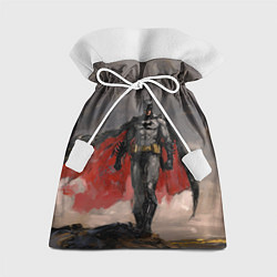 Мешок для подарков Бэтмен стоит на обрыве скалы, цвет: 3D-принт