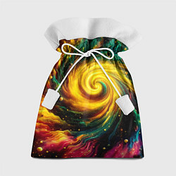 Мешок для подарков Neon space - ai art fantasy, цвет: 3D-принт