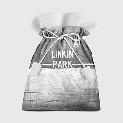 Мешок для подарков Linkin Park 2024 - grey gradient посередине, цвет: 3D-принт