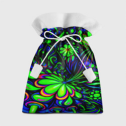 Мешок для подарков Кислотные узоры неон, цвет: 3D-принт
