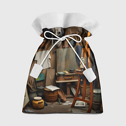 Мешок для подарков Мастерская художника, цвет: 3D-принт