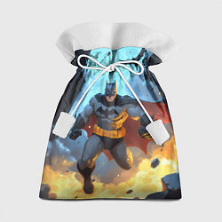 Мешок для подарков Бэтмен в прыжке, цвет: 3D-принт