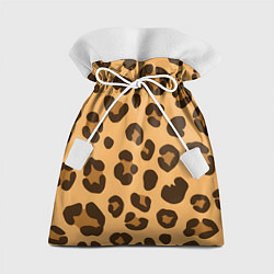 Мешок для подарков Коричневые пятна леопарда, цвет: 3D-принт
