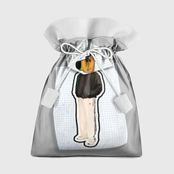 Мешок для подарков Чиловый парень - свидетель мем, цвет: 3D-принт