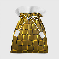 Мешок для подарков Золотые слитки, цвет: 3D-принт