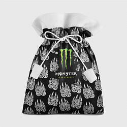 Мешок для подарков Monster energy медвежьи лапы, цвет: 3D-принт