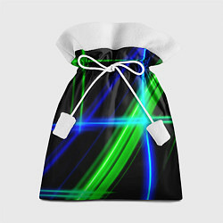 Мешок для подарков Color blue black green, цвет: 3D-принт