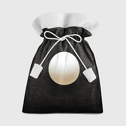 Подарочный мешок Мяч для пинг понга на черном