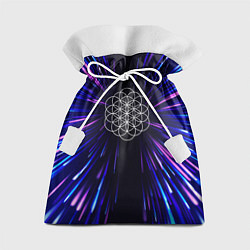 Мешок для подарков Coldplay neon energy, цвет: 3D-принт