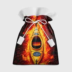 Мешок для подарков Каяк в огне, цвет: 3D-принт