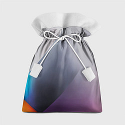 Мешок для подарков Color grey with stripes, цвет: 3D-принт