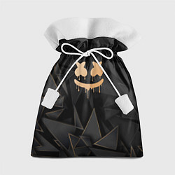 Мешок для подарков Marshmello golden poly, цвет: 3D-принт