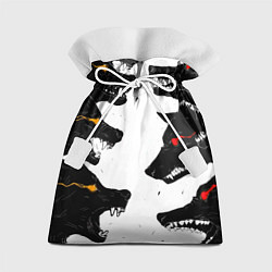 Мешок для подарков Волки со светящимися глазами, цвет: 3D-принт