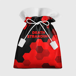 Мешок для подарков Death Stranding - red gradient посередине, цвет: 3D-принт
