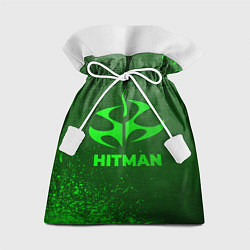 Мешок для подарков Hitman - green gradient, цвет: 3D-принт