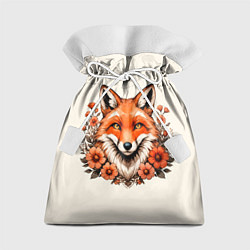 Подарочный мешок Japanese fox in flowers