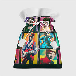 Мешок для подарков David Bowie vintage collage, цвет: 3D-принт