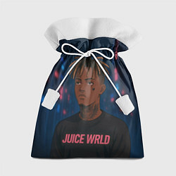 Мешок для подарков Juice WRLD - Неоновый аниме арт, цвет: 3D-принт